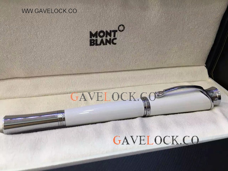 Knock Off Mont Blanc Pens Princess Monaco White Rollerball